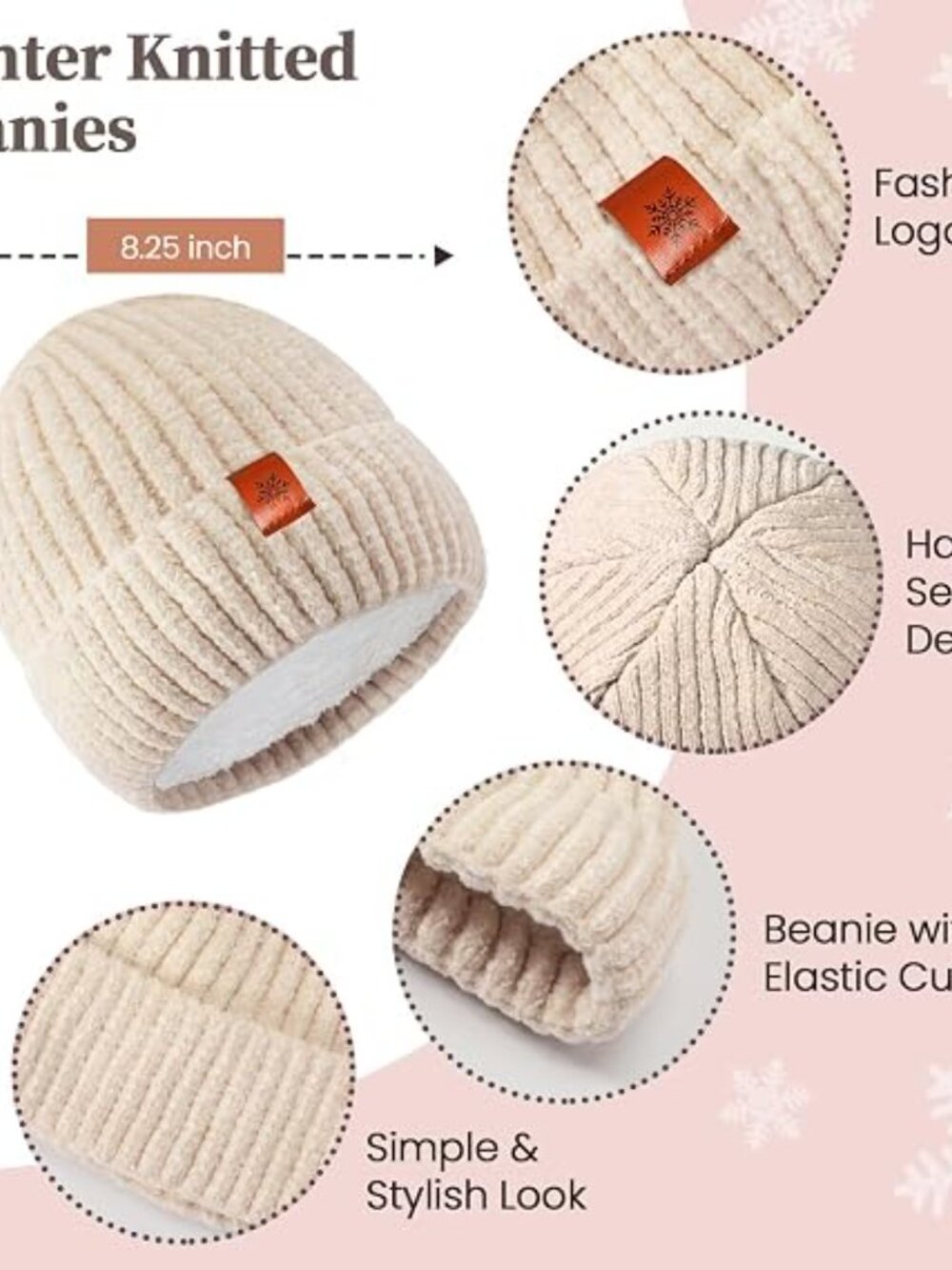 Winter Hat Scarf Gloves Set for Men Women 3-in-1 - Picture 5 of 6
